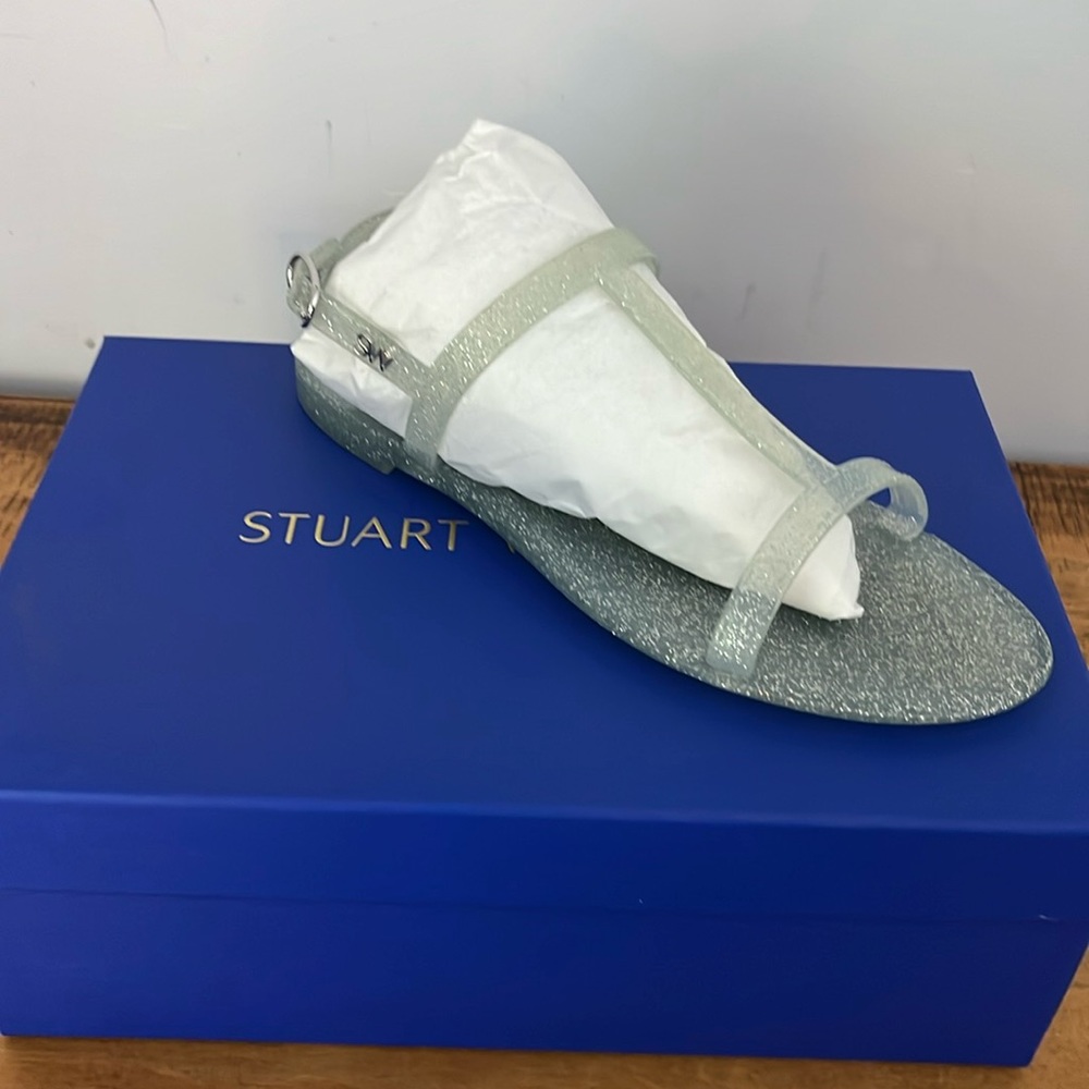 Stuart Weitzman Mellie Jelly Sandal Size 8B/38.5